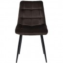 Стул SIGNAL CHIC Velvet Bluvel 48 коричневый/черный мат